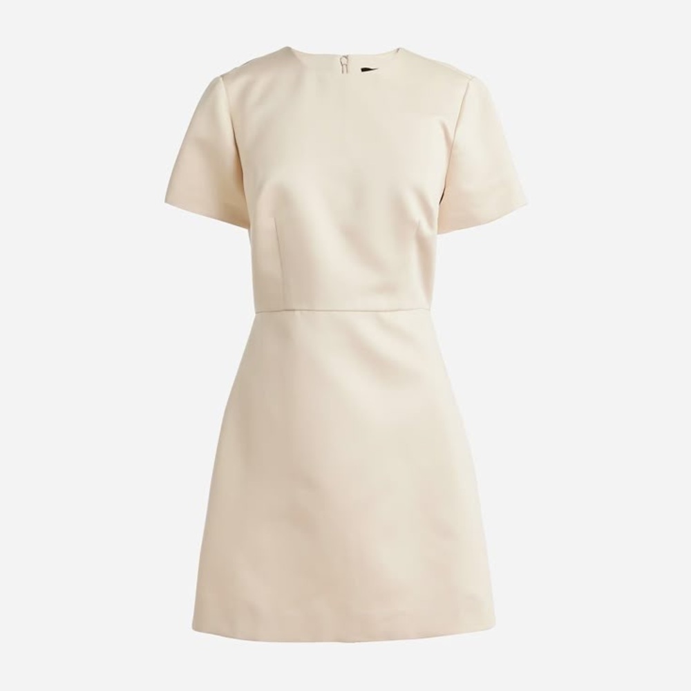 NWOT J. Crew Collection A-line mini dress in duchesse satin